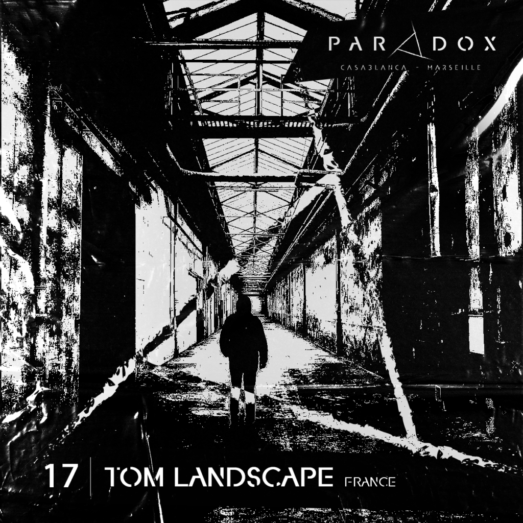 black and white paradox techno podcast cover number 17 with PVS