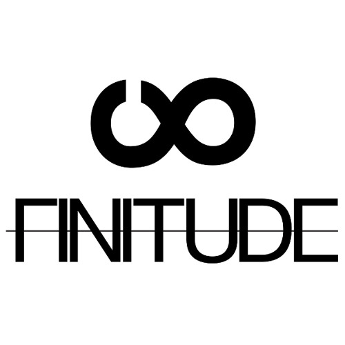 black and white logo of FINITUDE LABEL MARCEL HEESE