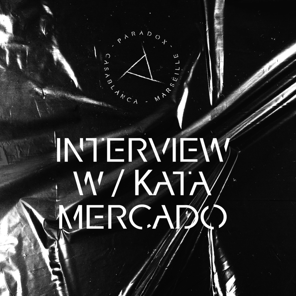 black and white cover of paradox techno interview with KATA MERCADO