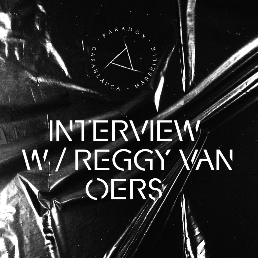 black and white cover of paradox techno interview with Reggy Van Oers