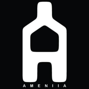 Black and white logo of Ameniia Records - paradox-music.fr