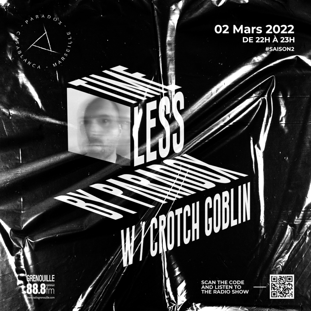 cover of timeless radio on March 2nd 2022 with Crotch Goblin