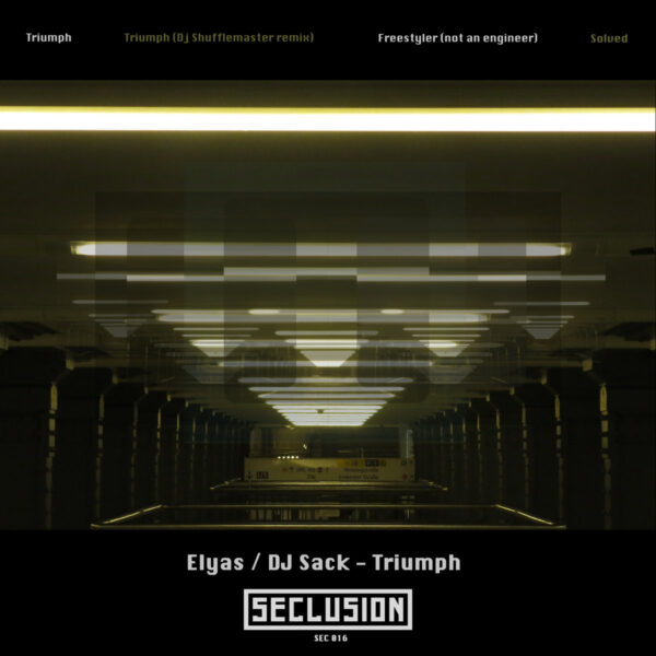 Cover of ELYAS's new EP Triumph with DJ Sack. Out on Seclusion