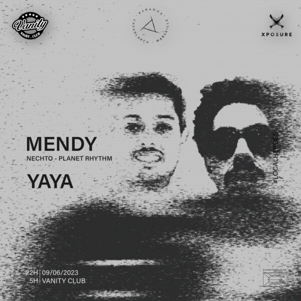 artwork of 09/06/23 - Paradox • Xposure • Vanity event with MENDY & YAYA