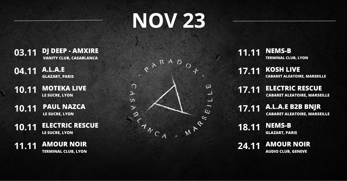 Paradox Programme – November 2023 - EVENTS