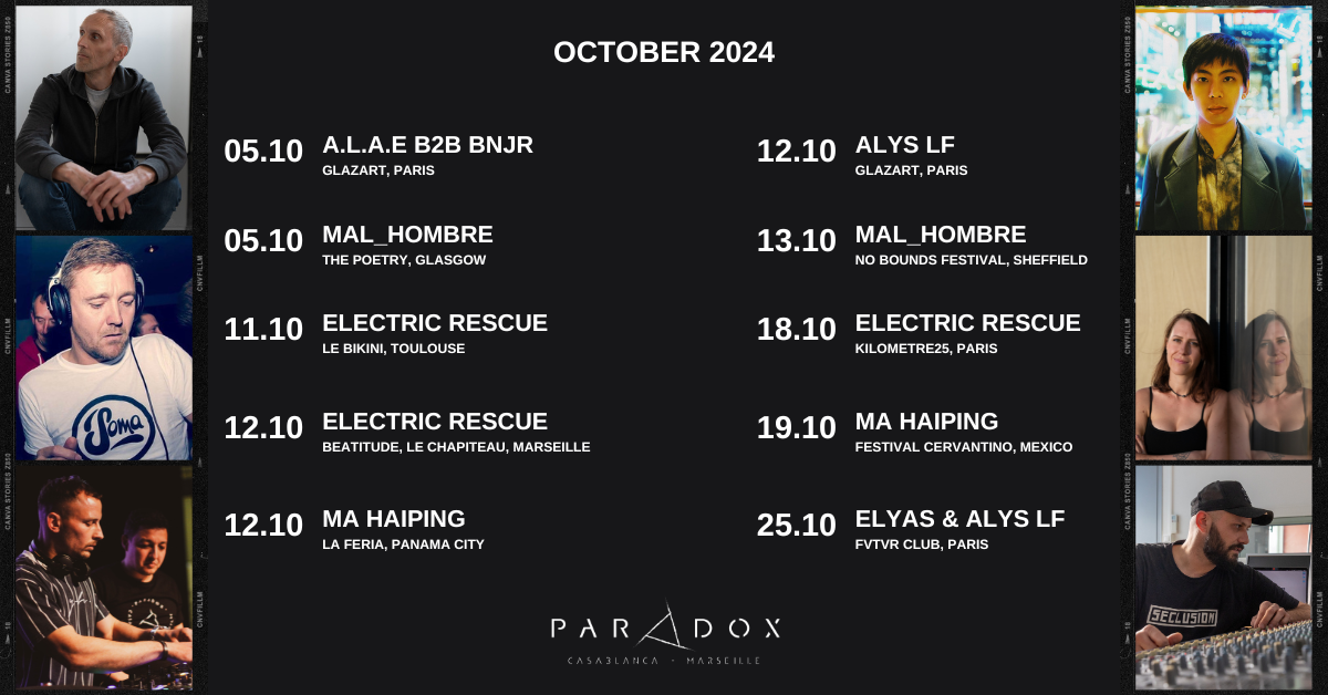 Paradox Program – October 2024 - EVENTS