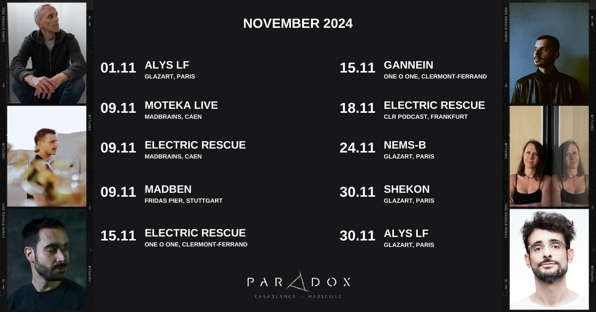 Paradox Program – November 2024 - EVENTS